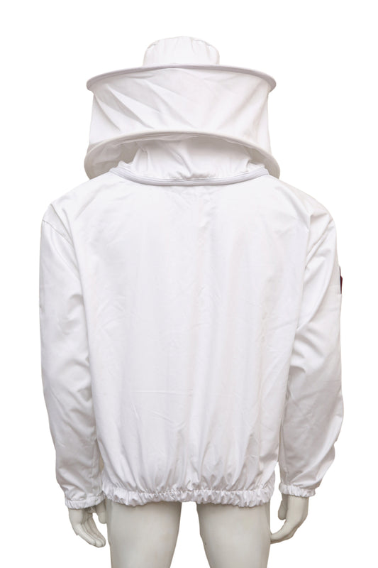 Rückansicht der Imkerjacke – zeigt belüftetes Mesh-Material und großzügigen Rückenbereich.