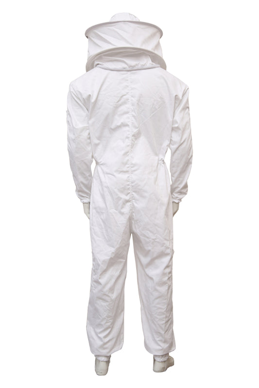Rückansicht des Schutzanzugs für Imker – zeigt vollständige Abdeckung und belüftetes Design.