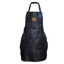 Personalized Genuine Leather Apron – BBQ & Workshop Apron with Name Engraving